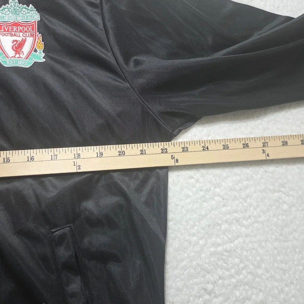 Liverpool Football Club Jacket Mens Size XL Black Lightweight Track‎ Sweater